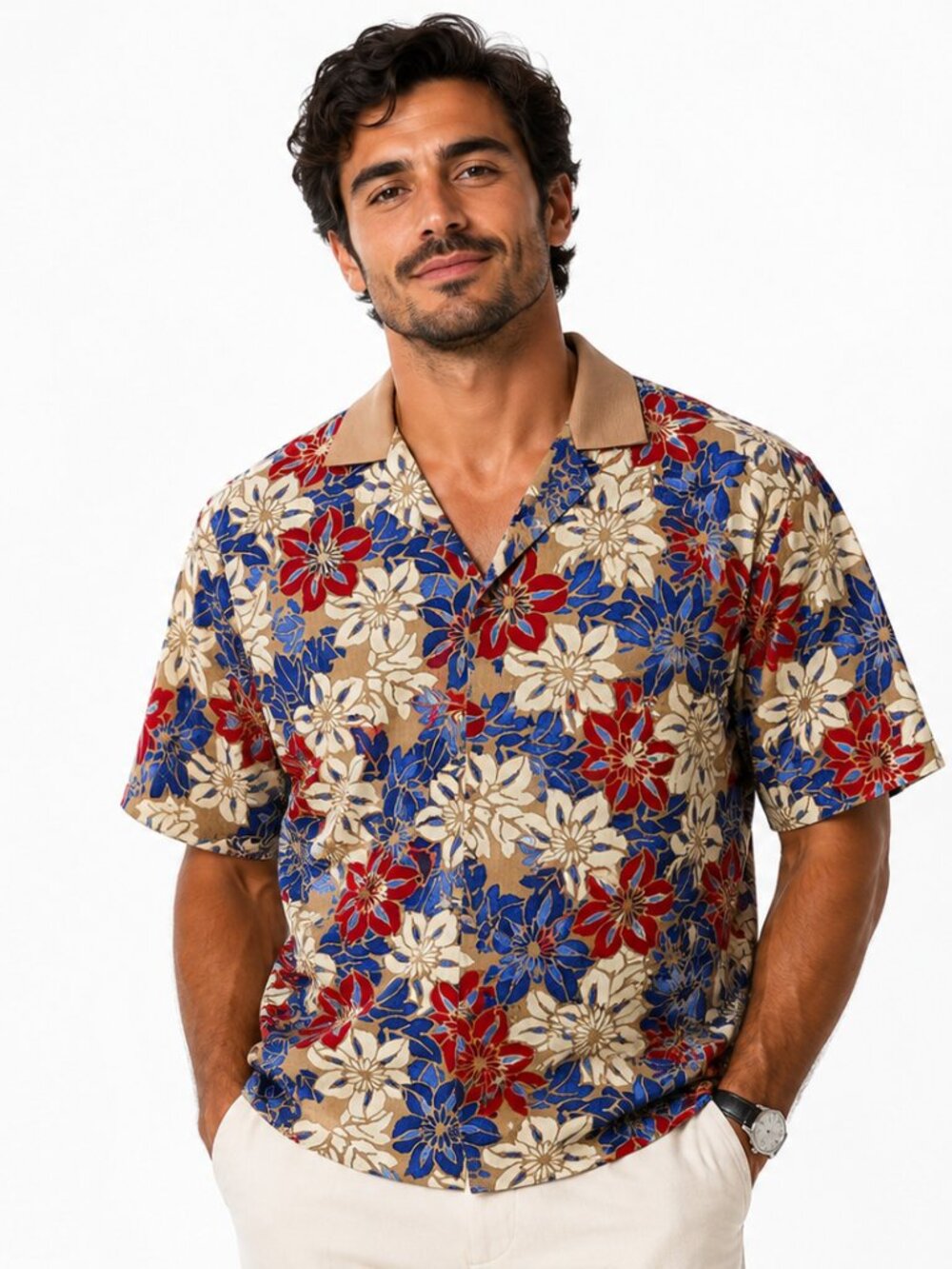 Hawaiian Shirt Sleeve Tops Hawaiian Shirt For Men Encinitas Ranch Original Shirt